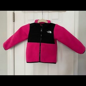 Girls 18-24 month North Face zip up Fleece.